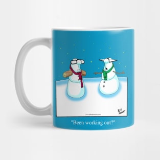 Funny Spectickles Christmas Snowman Cartoon Mug